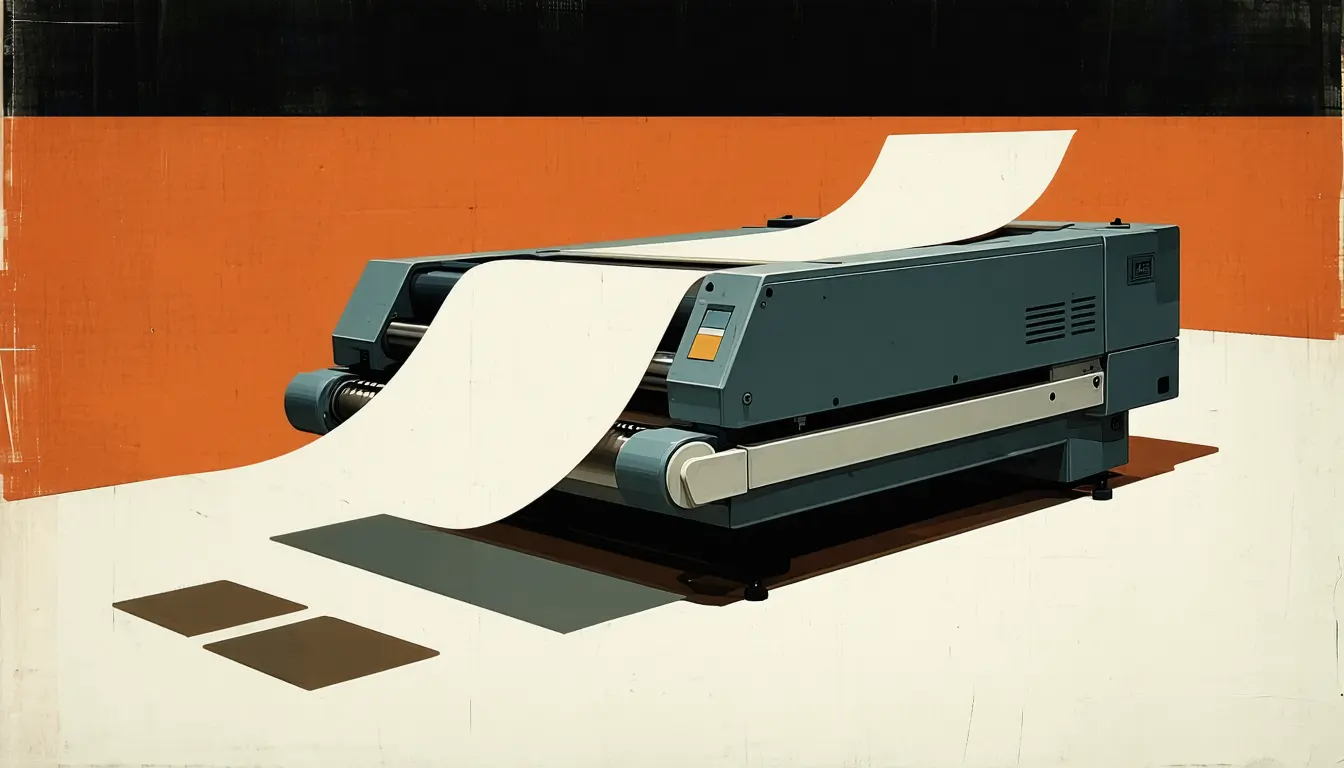 Illustration accompanying NeoMME runs document retrieval through one from-scratch encoder at 51 pages a second