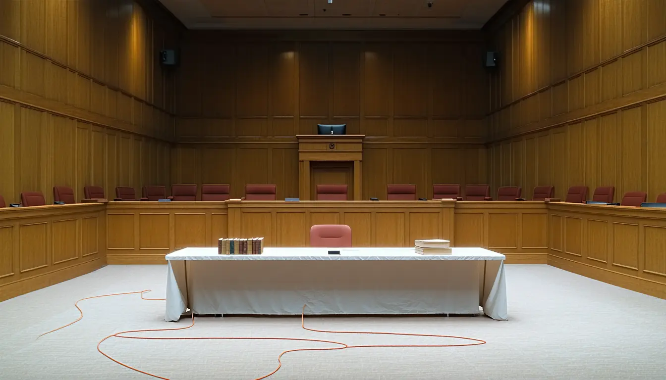 Illustration accompanying The Justice Department moves the AI copyright fight to the licensing table