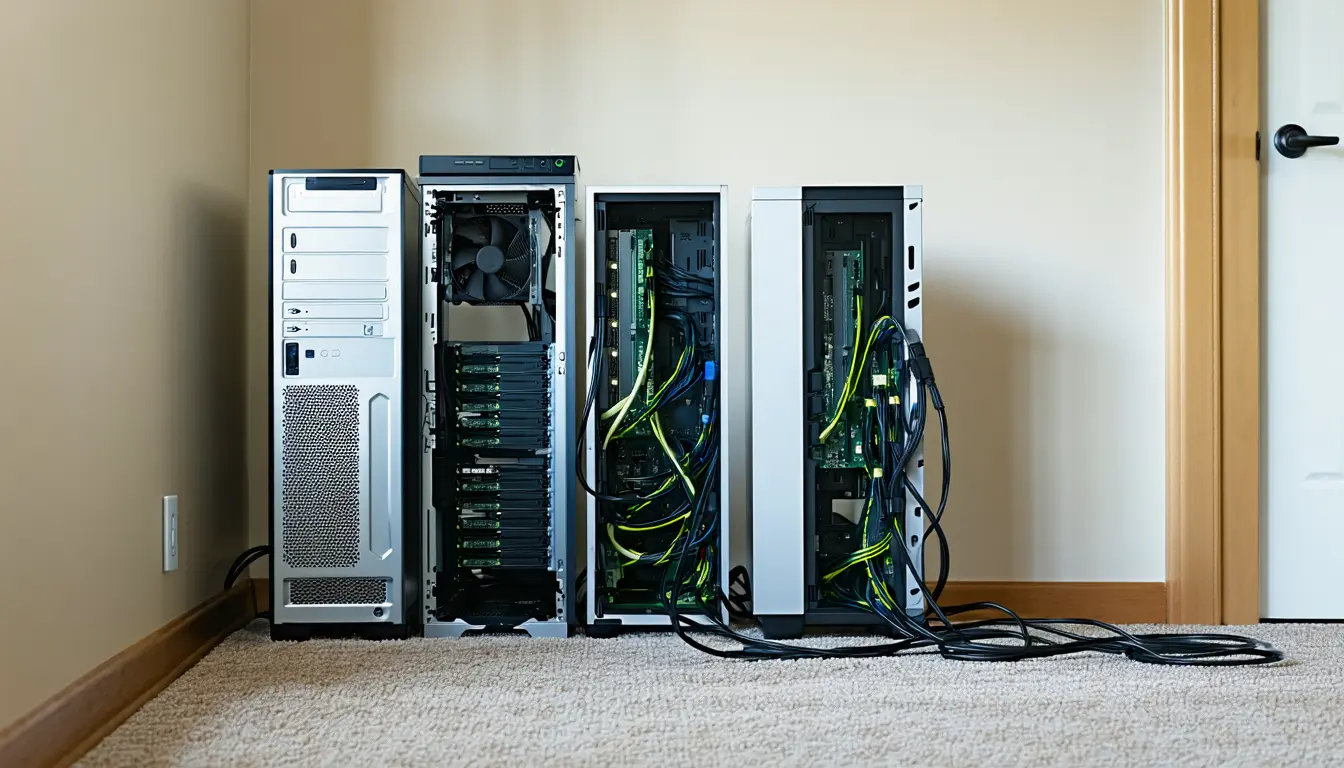Illustration accompanying NVIDIA's free PAIR software routes AI agent tasks across every GPU on a home network