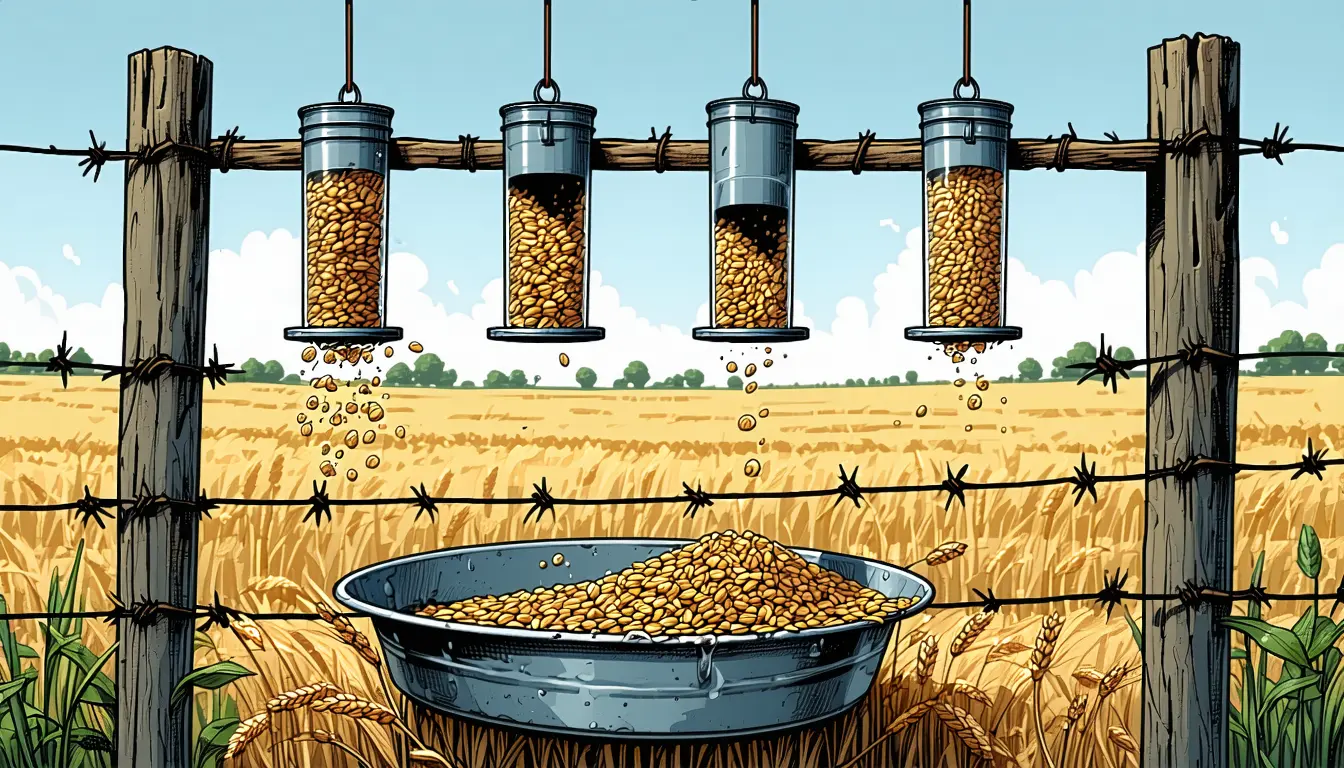 Illustration accompanying Farmland feed stations concentrate the Trichomonas strain tied to greenfinch declines