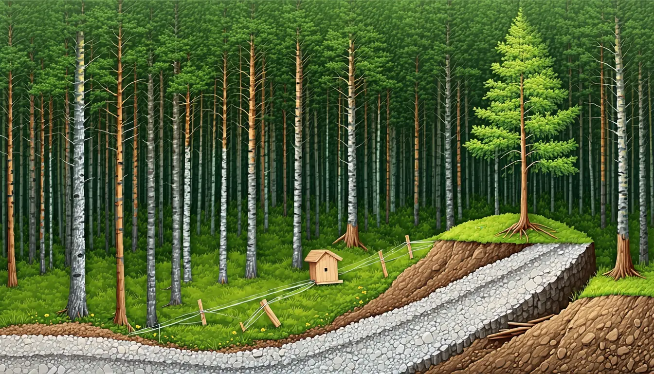 Illustration accompanying A Finnish bird survey puts the clearcut ceiling at a tenth of the landscape per decade