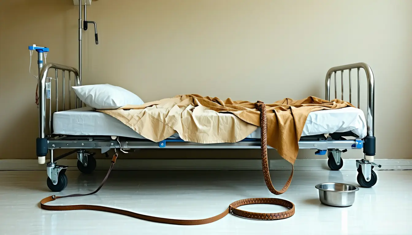Illustration accompanying A physician and a veterinary dean want hospitals to ask who is feeding the dog
