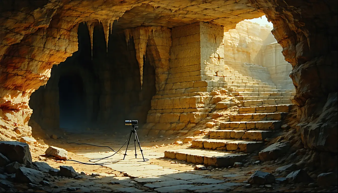 Illustration accompanying Handclaps and a saliency model reconstruct the walk into two Etruscan tombs