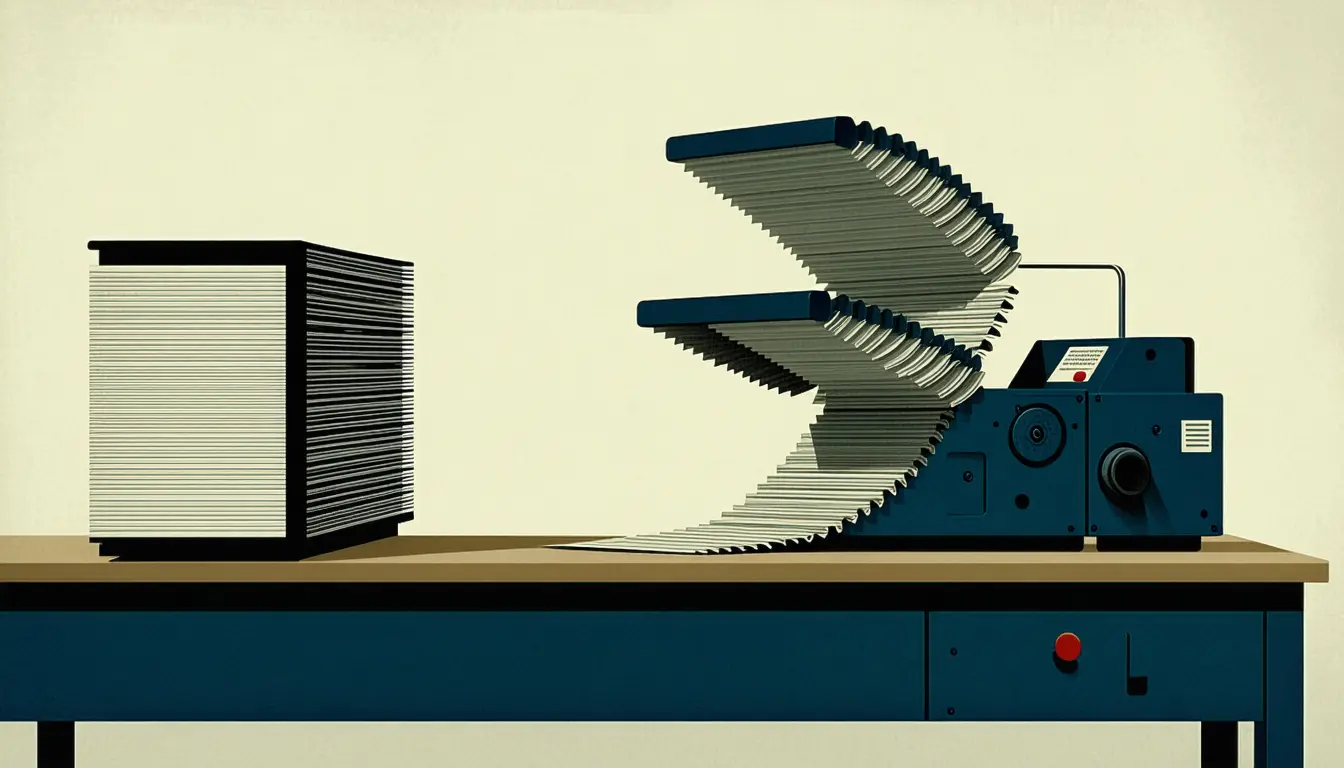 Illustration accompanying Requiring a reproduction path stops a review agent from quadrupling the feature