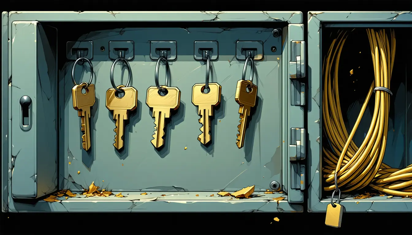 Illustration accompanying Rotating four secrets in six days broke three consumers the credential store never knew about