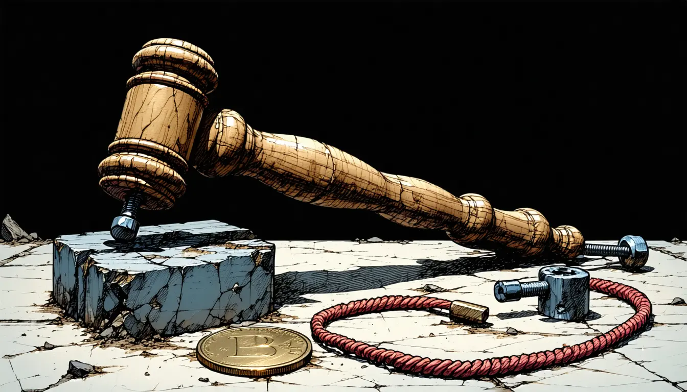 Illustration accompanying A $1,700 liquidity band will decide Bitcoin's $80,000 support before the Fed does