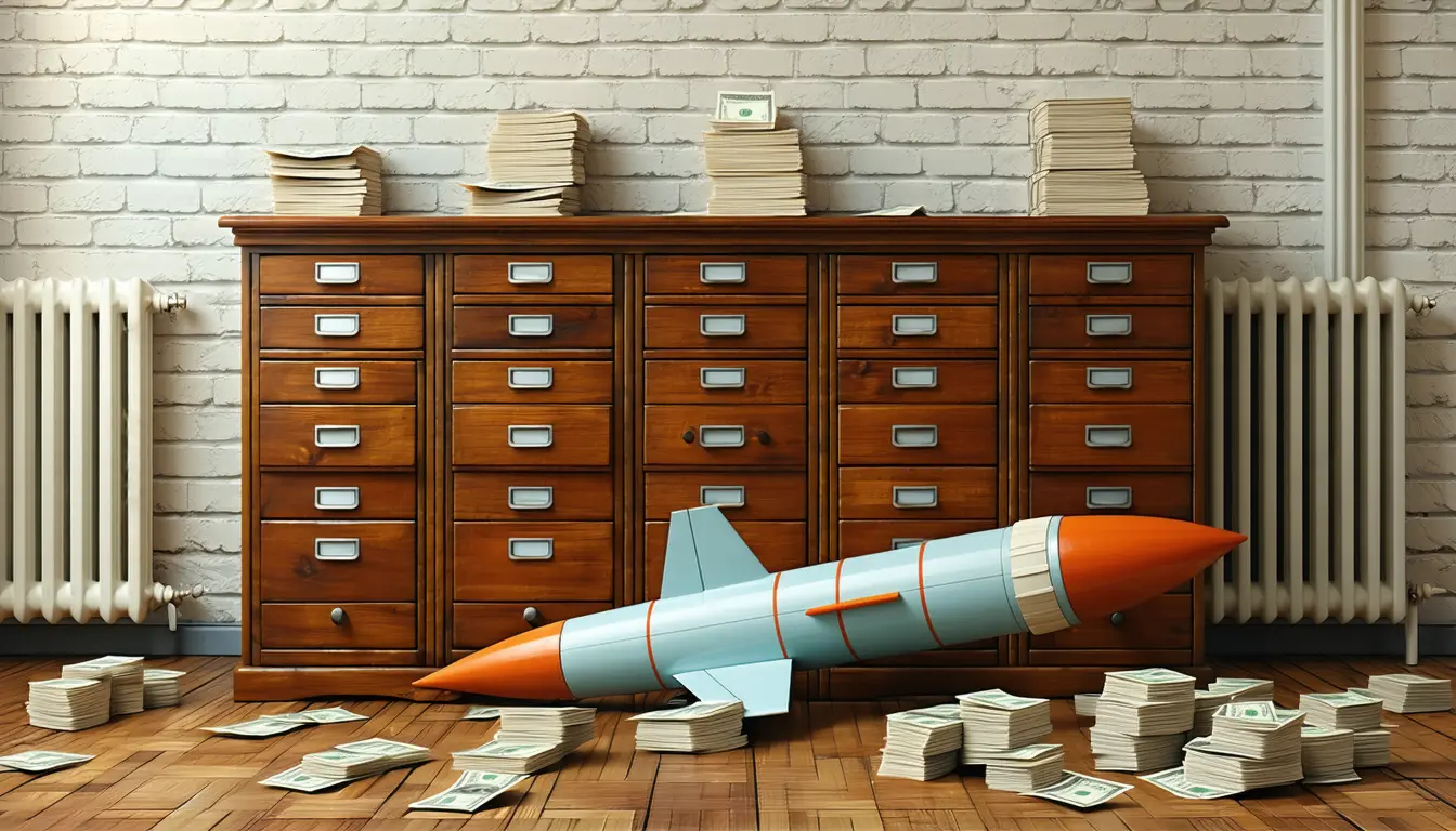 Illustration accompanying UNC's endowment turned a crisis-era SpaceX bet into a 30% year