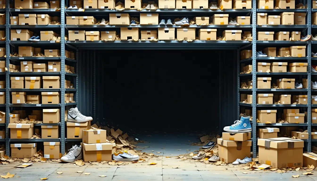 Illustration accompanying Nike's 78.4% drawdown outruns the three points of share it actually lost