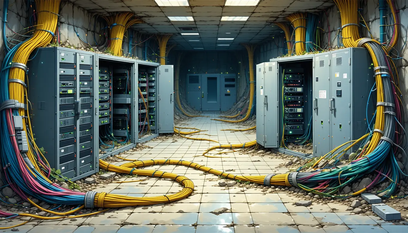 Illustration accompanying Britain's grid operator filed its Palantir lock-in as the legal basis for a £21.2m direct award