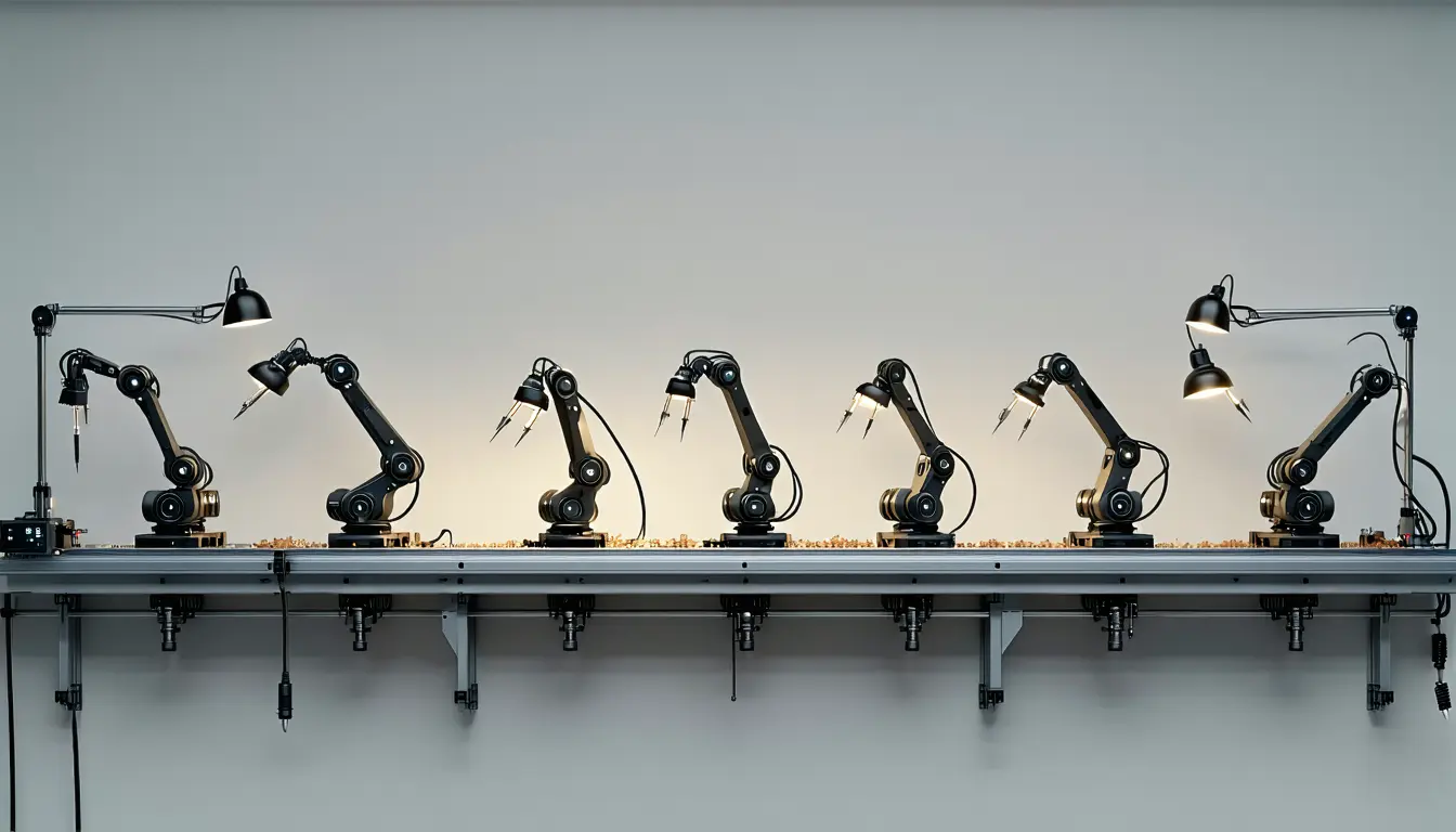 Illustration accompanying A month testing eight AI coding tools found Cursor's diff-reviewed agent mode the standout