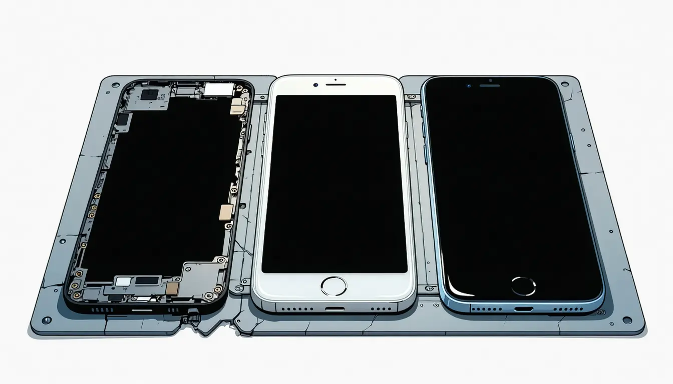 Illustration accompanying Apple unveils its first foldable as Siri AI launch remains undated in Europe and China