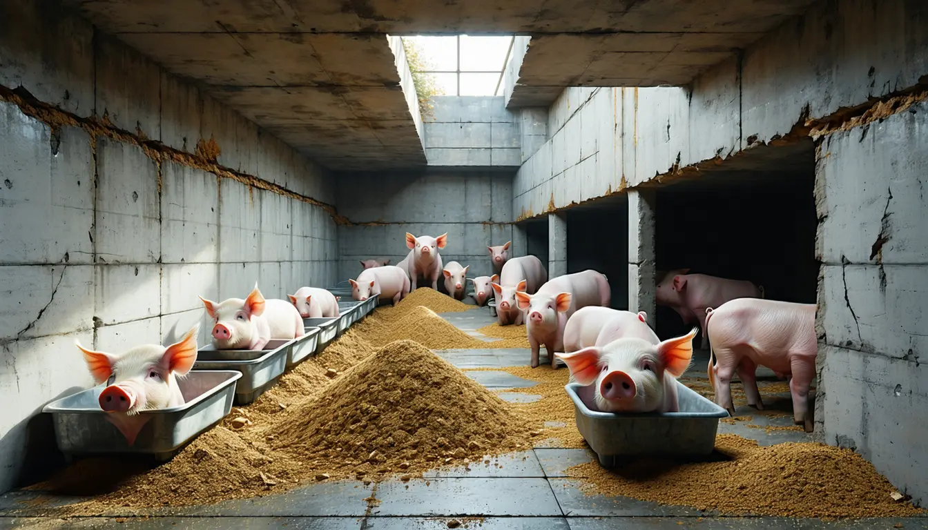 Illustration accompanying A compulsory levy on US hog farmers has routed $66 million to the pork industry's top lobbying group