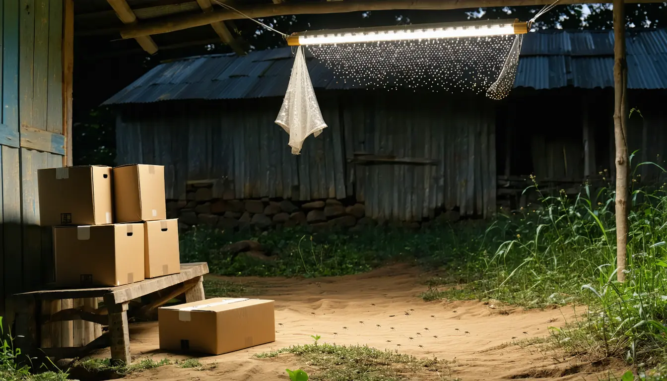 Illustration accompanying South Africa field-tests sterile mosquitoes against the vector that bites outdoors