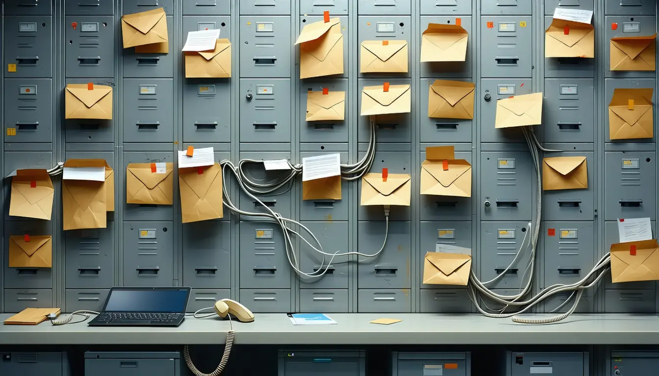 Illustration accompanying Microsoft traces four months of Graph-based mail theft to fake passkey helpdesk calls
