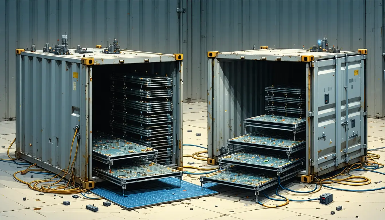 Illustration accompanying Dropping curl, git and vim explains 74 MB of a 385 MB Docker image cut