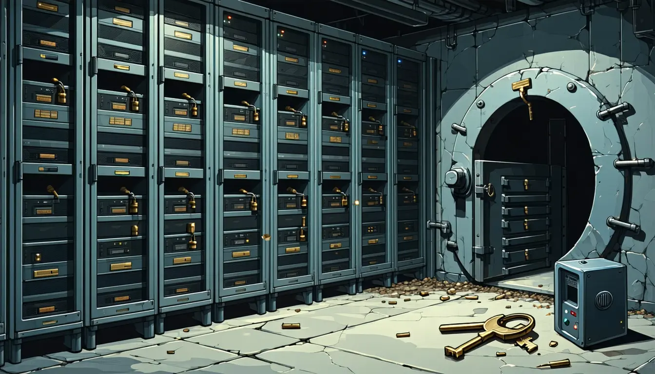 Illustration accompanying A node bug made Liquid's 11-of-15 multisig pay out on coins that never existed