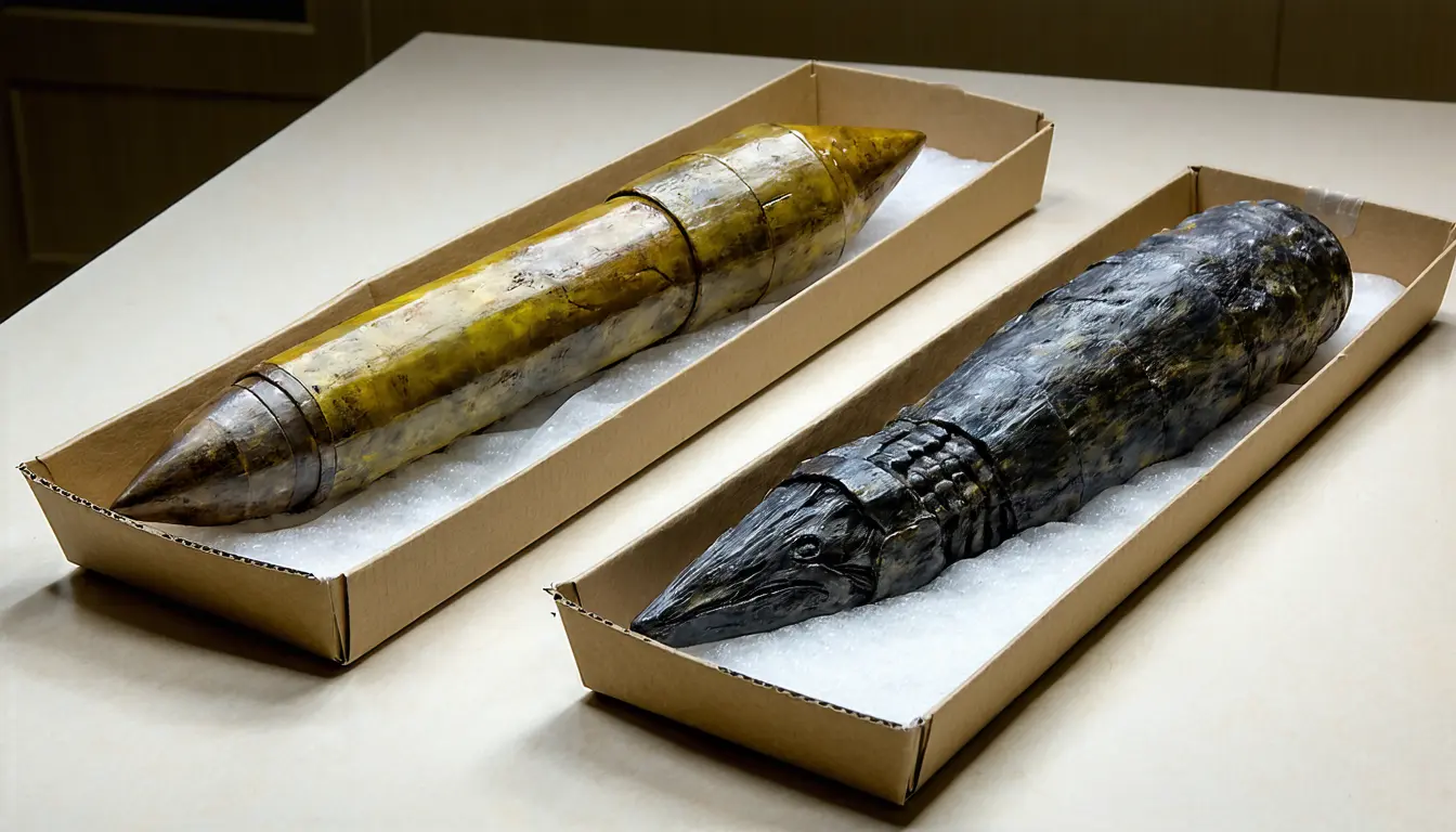 Illustration accompanying CT scans of two Wyoming fossils place a new belemnite in a family thought long gone