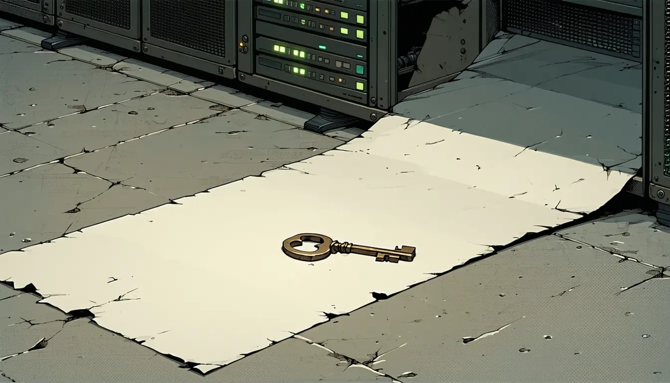 Illustration accompanying A CI leak drill measures the time between spotting a key in the log and revoking it