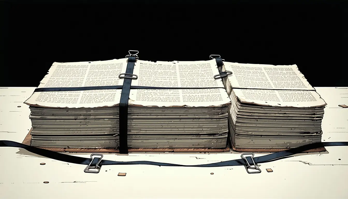 Illustration accompanying LectuLibre carries a glossary across chunks to stop Elara becoming Elena by chapter 20