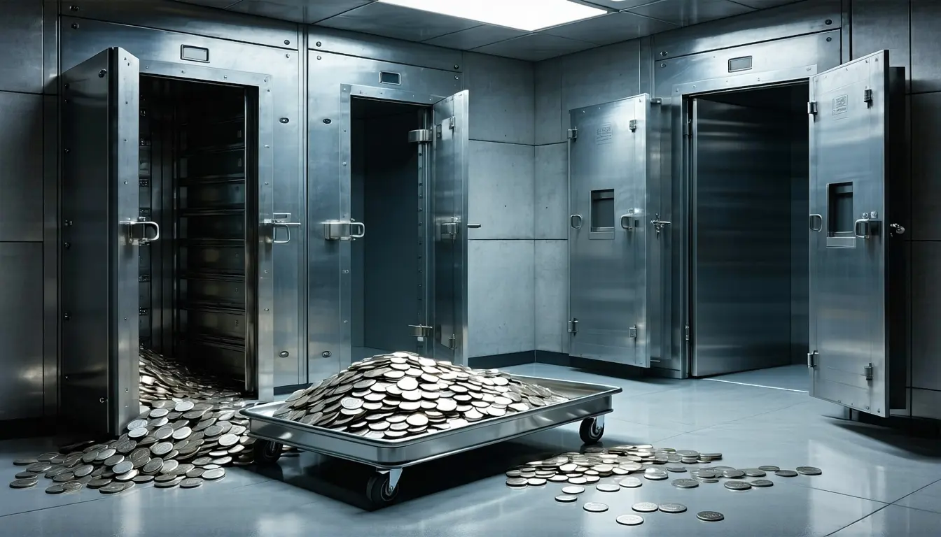 Illustration accompanying DeFi's tokenized-stock deposits multiplied 19 times off a base under $4 million