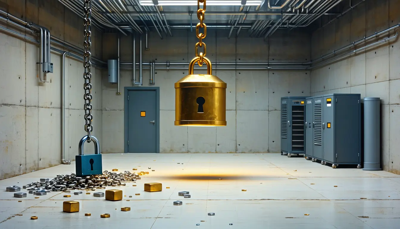 Illustration accompanying More than 100 researchers with AI agents cut Bitcoin's quantum-attack benchmark sevenfold in two months