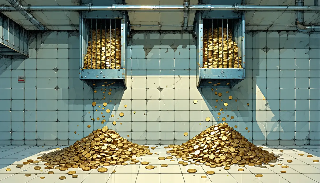 Illustration accompanying Two trackers read the same day of bitcoin ETF flows about twenty times apart
