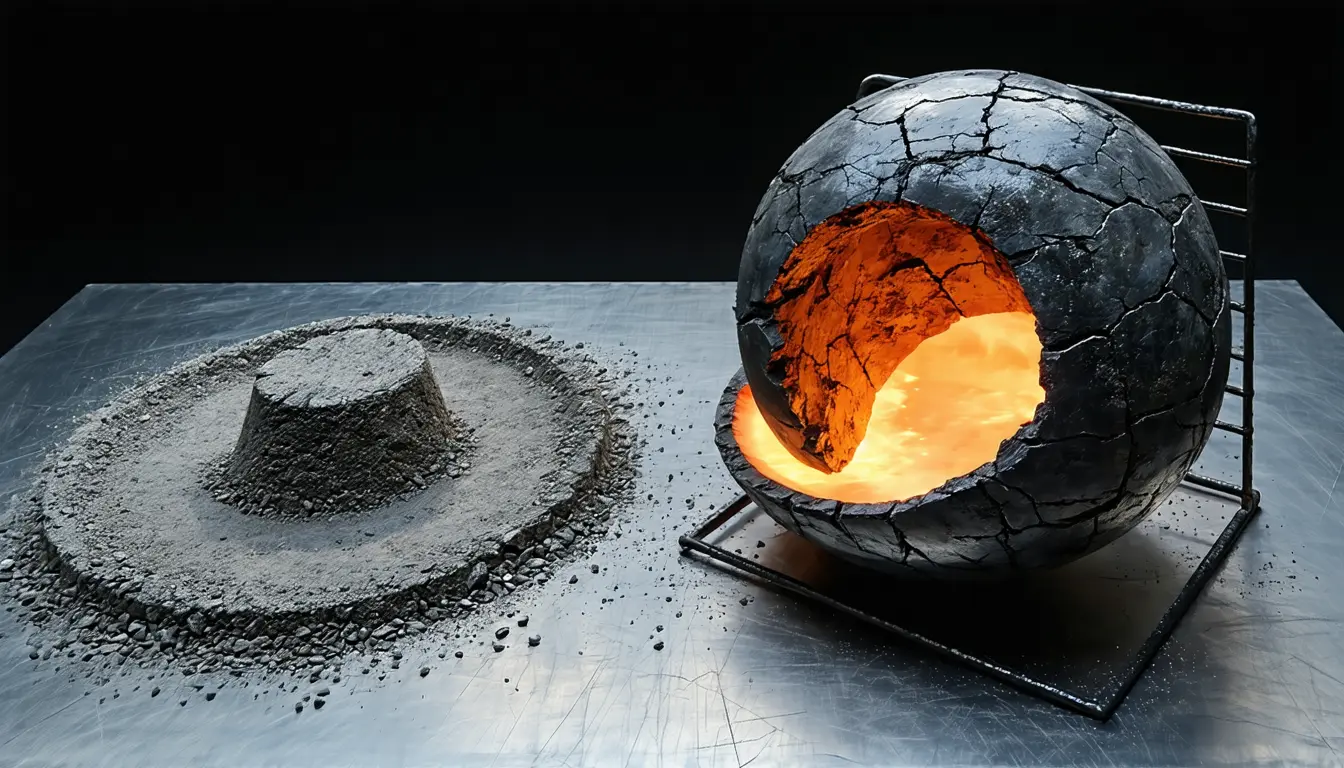 Illustration accompanying The hottest of the new giant-impact simulations builds an intact Moon in about five hours