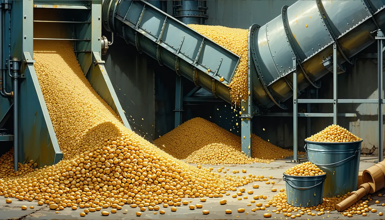 Illustration accompanying USDA's record soybean projection works out to 800 pounds for every American