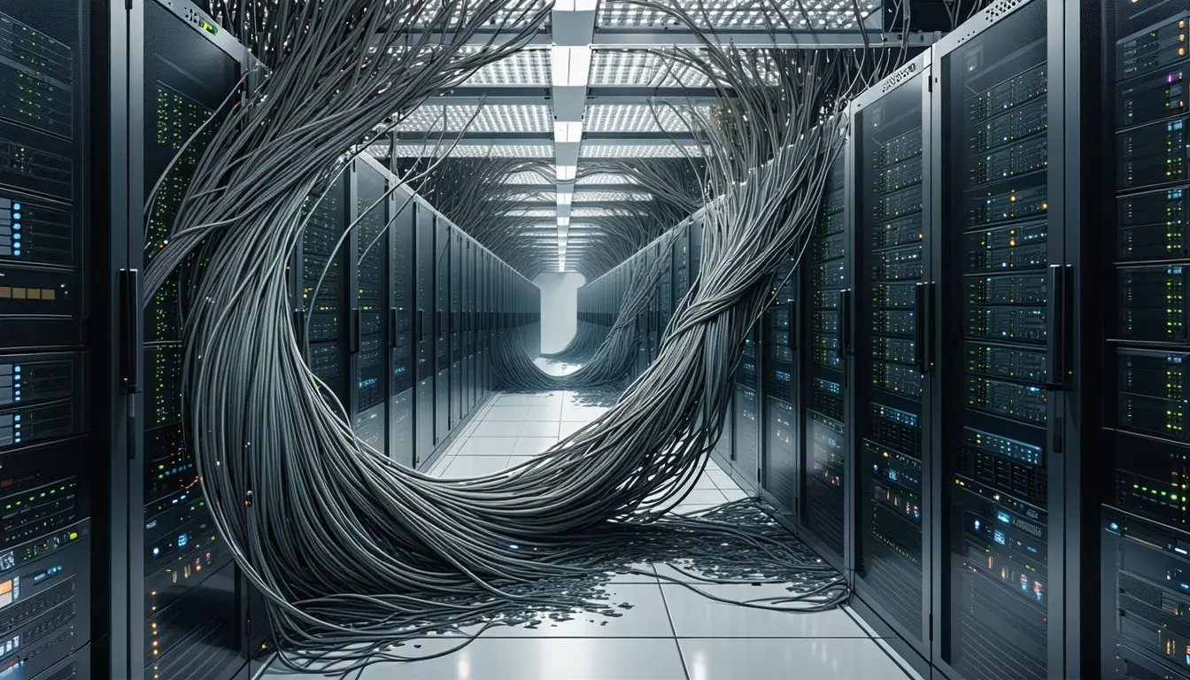 Illustration accompanying A stateless proxy bounds ZippyDB's million-host client mesh into two managed hops