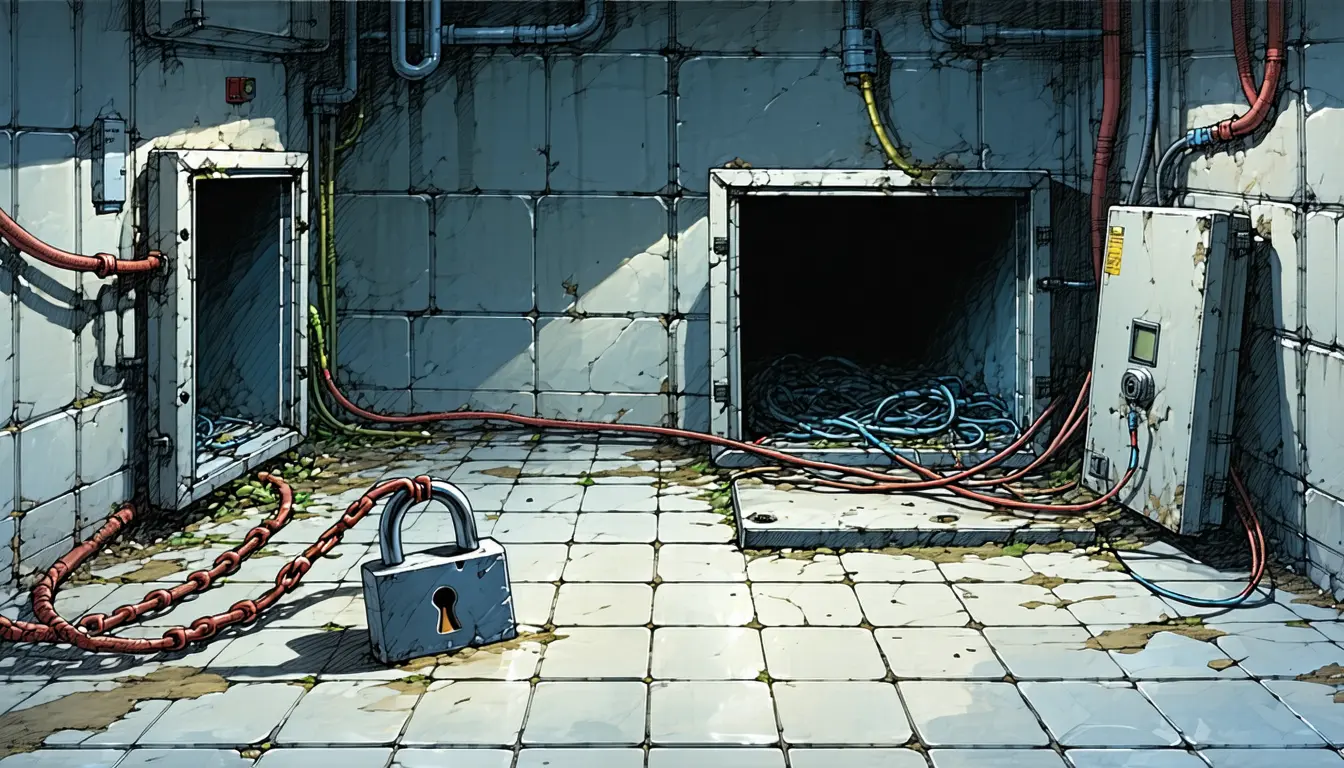 Illustration accompanying Claude Code's deny rules on /tmp and /etc missed paths given by their real location