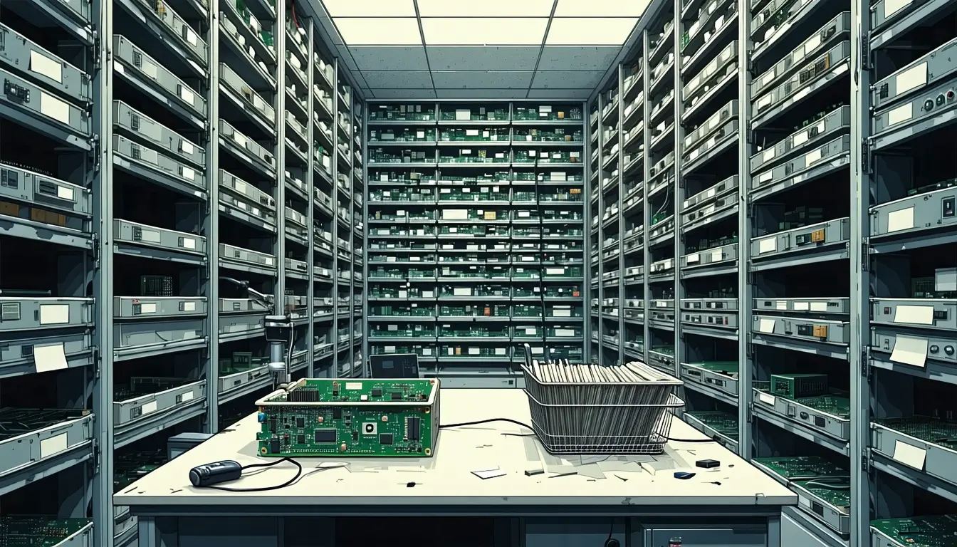 Illustration accompanying Clearing Mythos Preview's 6,105 open findings at 97 fixes per two months takes a decade