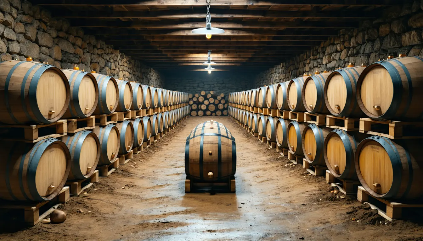 Illustration accompanying Scotch's one-third output cut needs about a decade to clear the cask glut