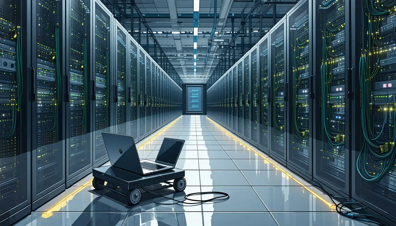 Illustration accompanying Amazon's cure for shadow AI ships on the desktop from outside its European sovereign cloud