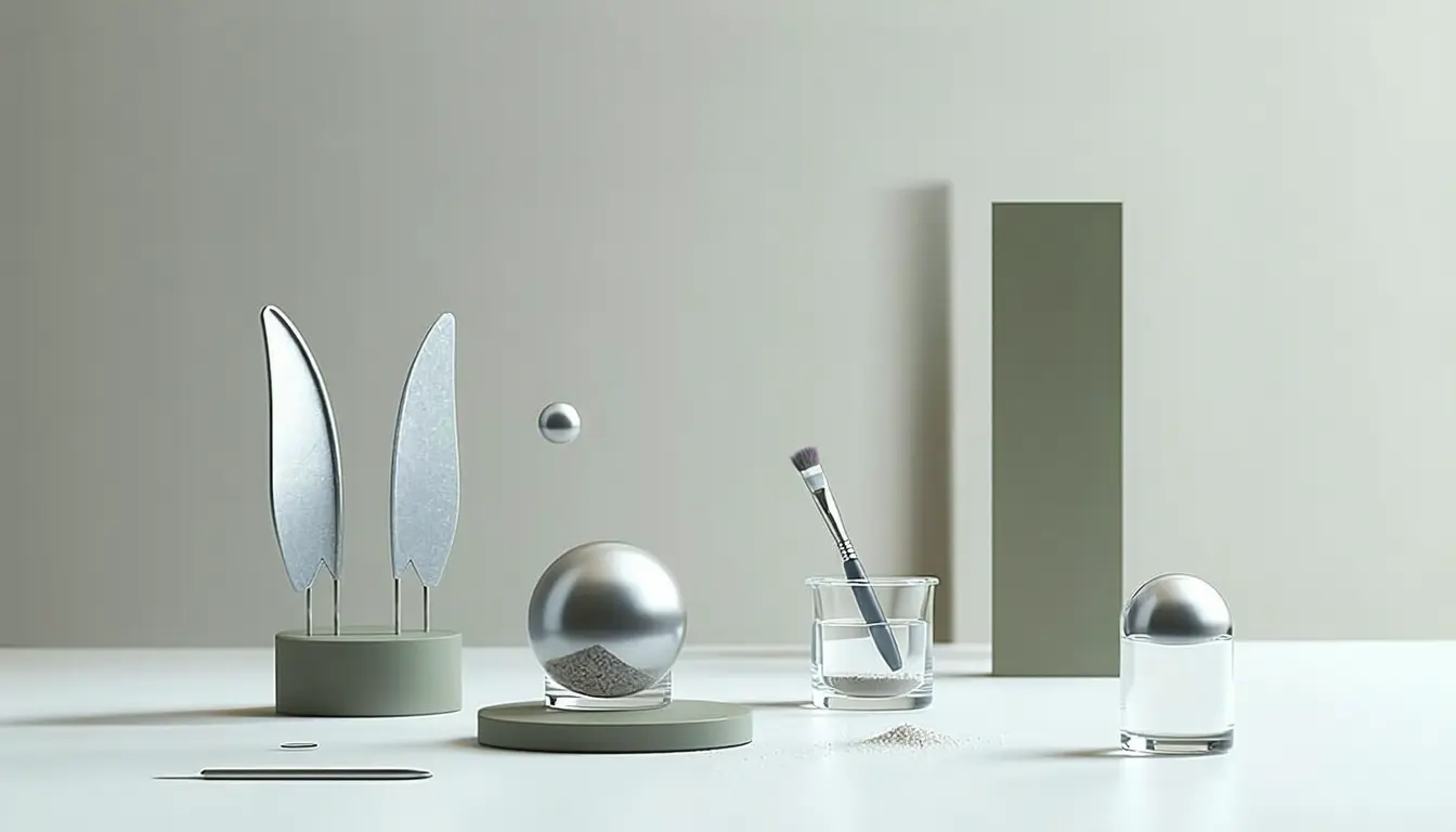 Illustration accompanying A silica shell on each silicon nanosphere made the structural color glossy on 3D parts