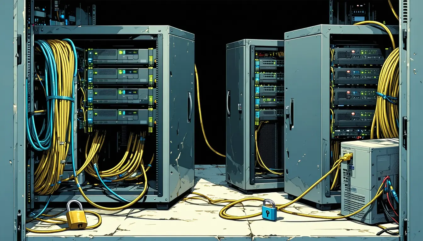 Illustration accompanying Dropping Cloudflare from a Prometheus scrape retired two of its three defense layers