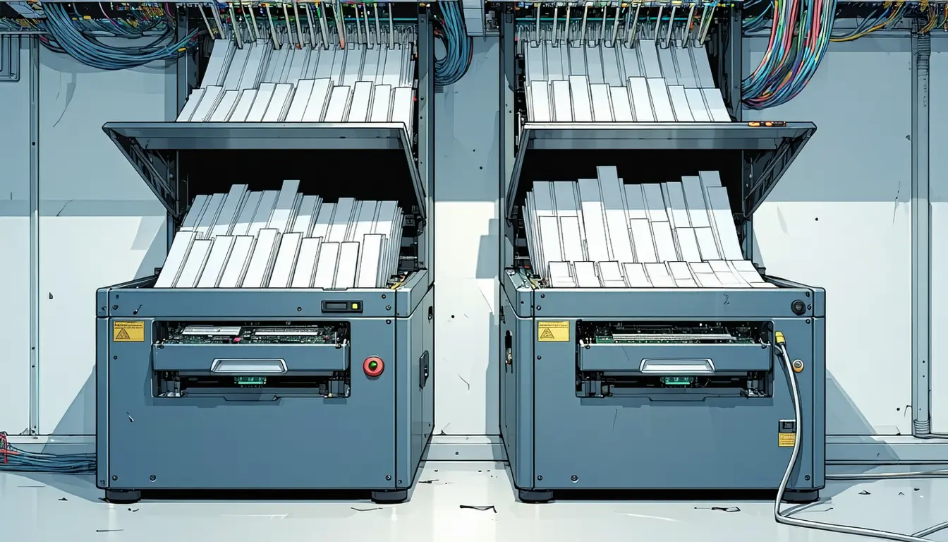 Illustration accompanying Open-weight moderation models land inside the proprietary error band on Bluesky posts