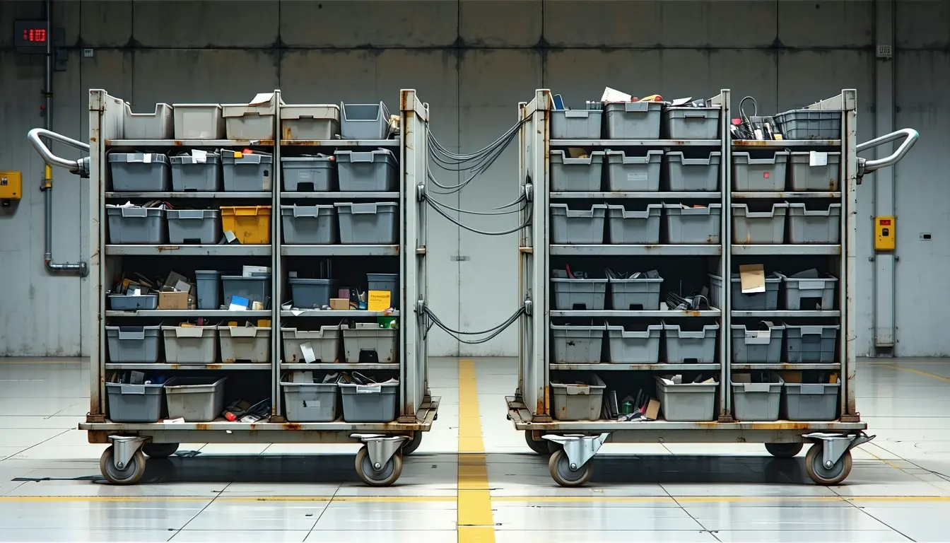 Illustration accompanying uv's hard links cut a 13-second install of 63 packages to 56 milliseconds