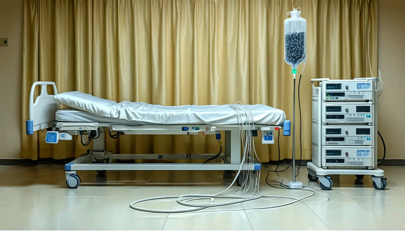Illustration accompanying VeriSim's injected patient noise costs seven open-weight models 15 to 25 accuracy points