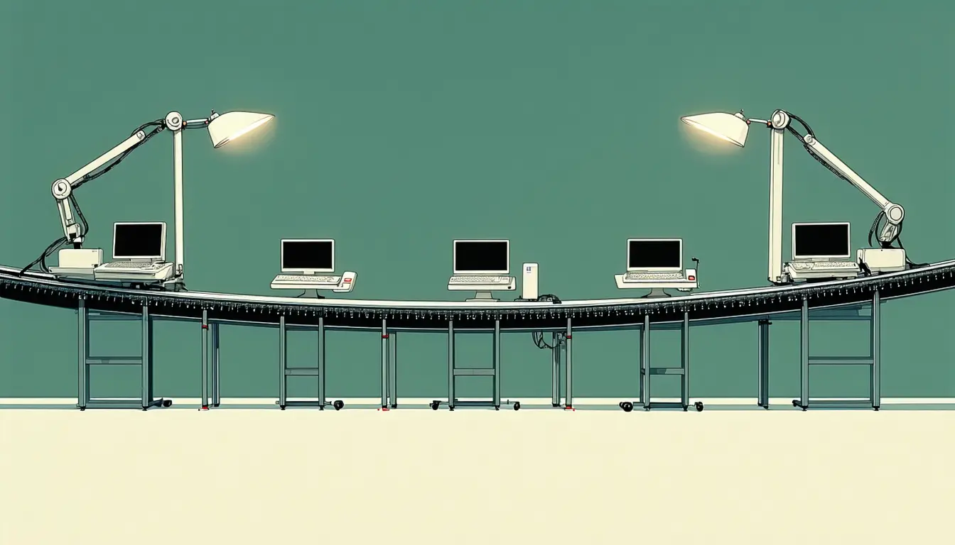 Illustration accompanying A three-agent CrewAI run spent 44.6 of its 118 seconds inside coworker tool calls