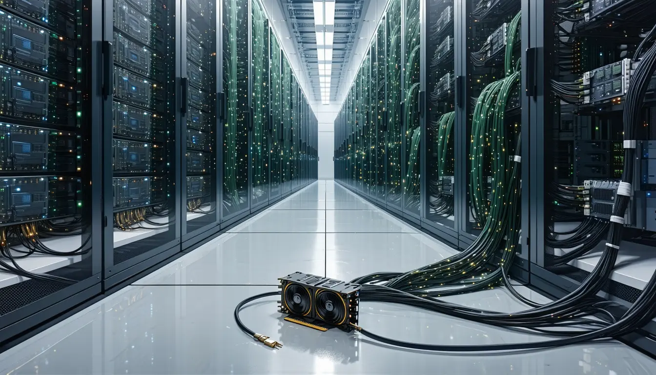 Illustration accompanying NVIDIA's unoptimized DeepSeek-V3 baseline spends 84% of kernel time moving tokens between GPUs
