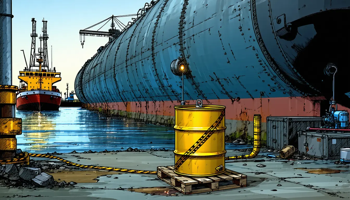 Illustration accompanying Prosecutors chase 4% of an alleged $1.5 billion Iran oil network through two Binance customers