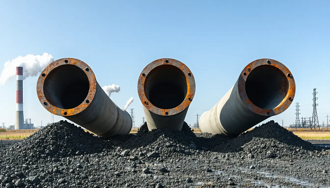 Illustration accompanying EPA moves to strip the last federal carbon limits from US power plants