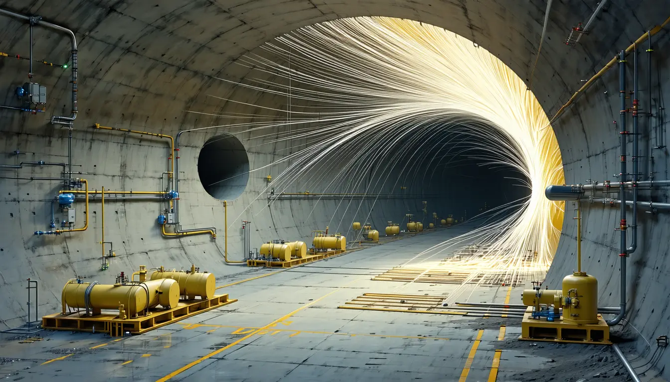 Illustration accompanying A few days of oxygen beams at CERN gave air-shower models their first laboratory test