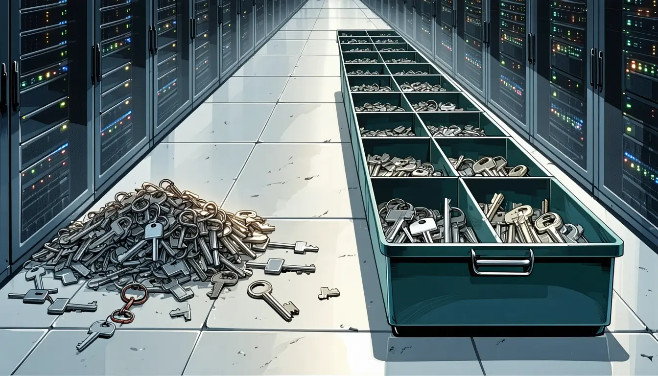 Illustration accompanying Unit 42 sorted 40,000 cloud identities into job roles using two months of CloudTrail