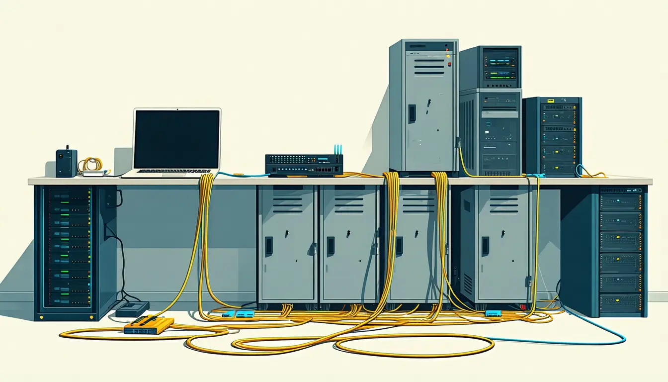 Illustration accompanying Eight MCP servers per session push the p90 connect wait to 35.5 seconds