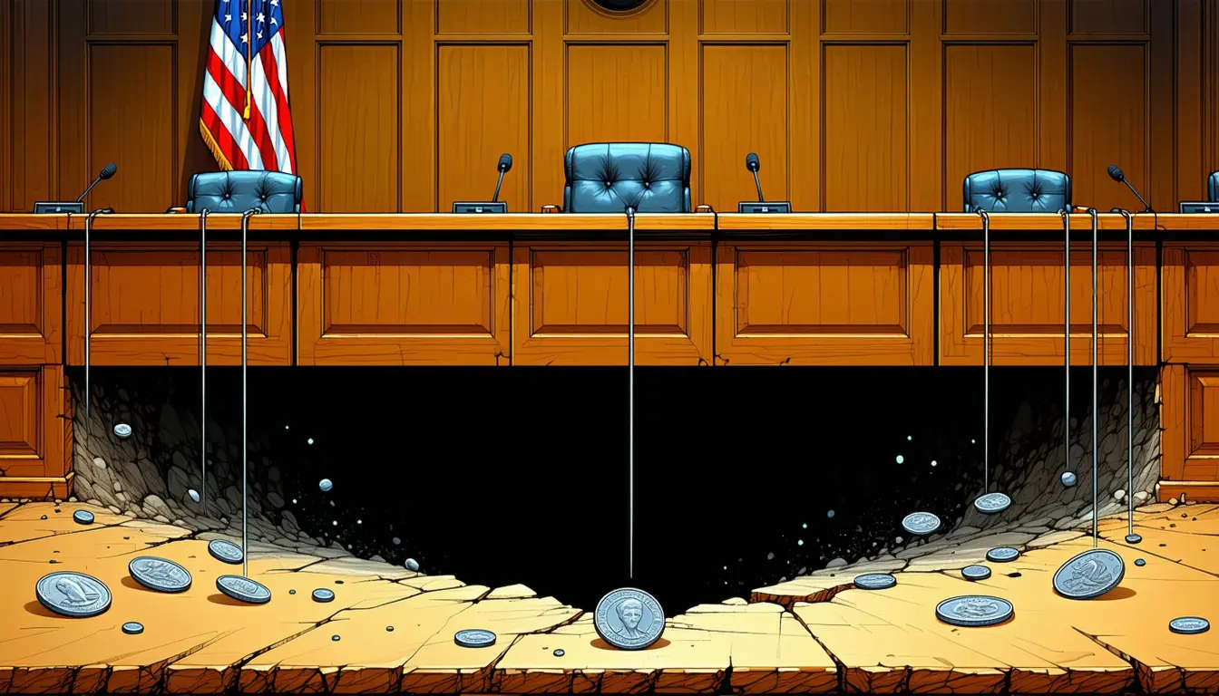 Illustration accompanying Circle and Coinbase fell more than twice as far as bitcoin after the Senate stalled CLARITY