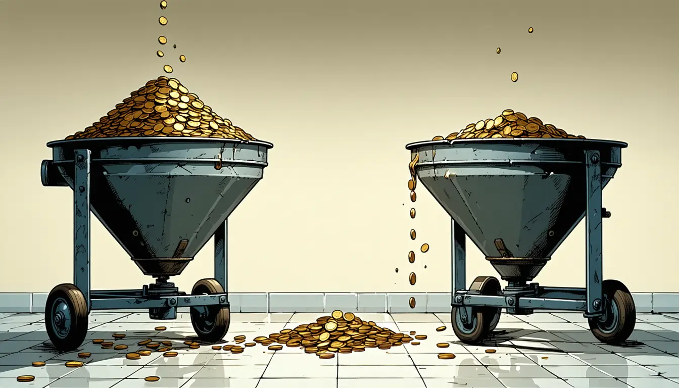 Illustration accompanying Grayscale's 1.5% fee pays it what BlackRock's 0.25% pays on six times the assets
