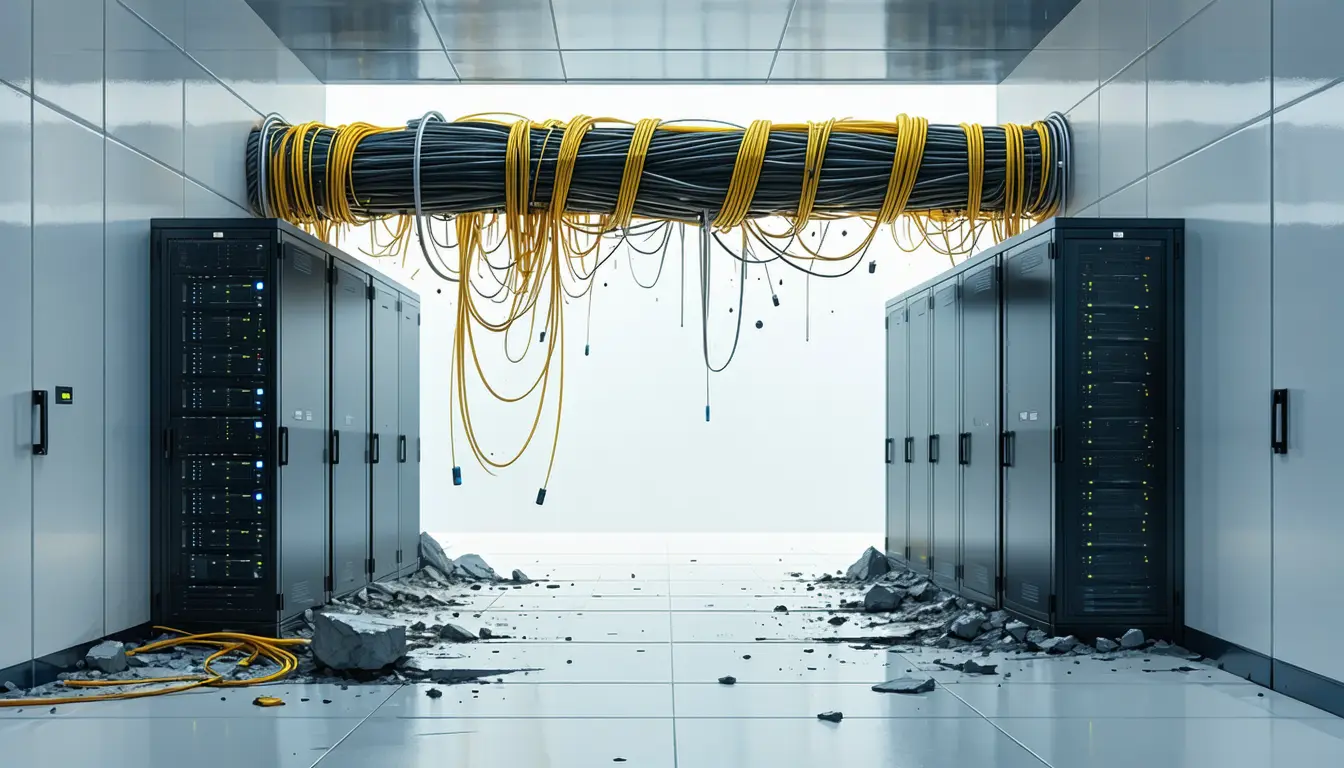Illustration accompanying Wyoming details pattern of LayerZero failures, including a mismanaged key, behind its exit to Chainlink's CCIP