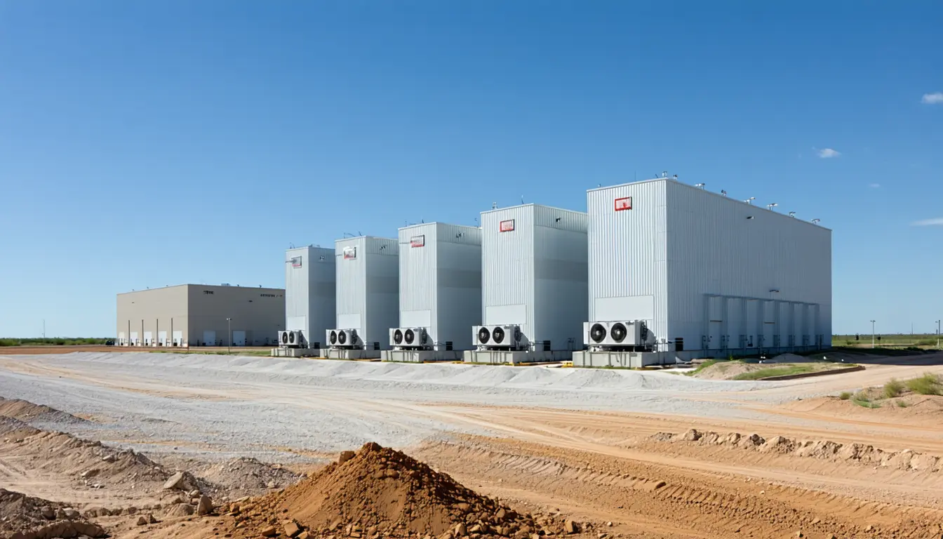 Illustration accompanying Four Texas data center filings schedule $1.2bn of construction into 2029