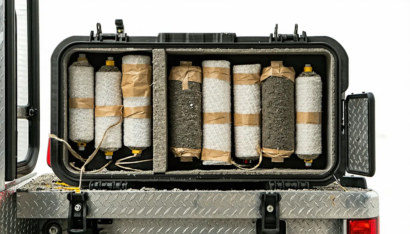 Illustration accompanying A briefcase of filters put smoke-metal estimates on a Colorado fire crew's phone